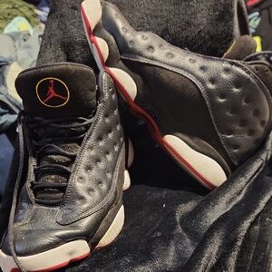 Air Jordan 13 Black and Red Sneakers